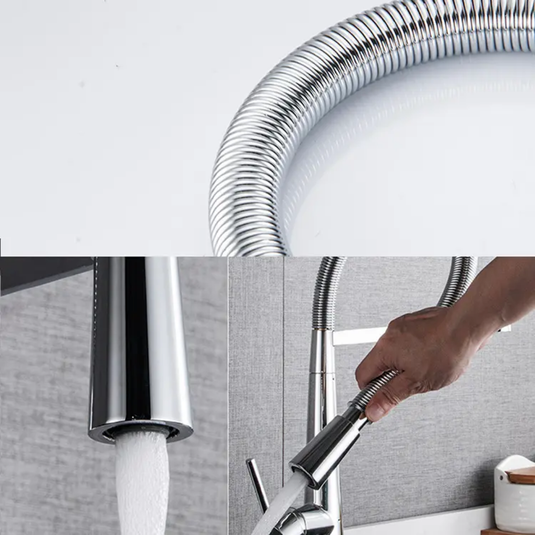 Sleek Imported Kitchen Faucet | Silver - Black - Gold