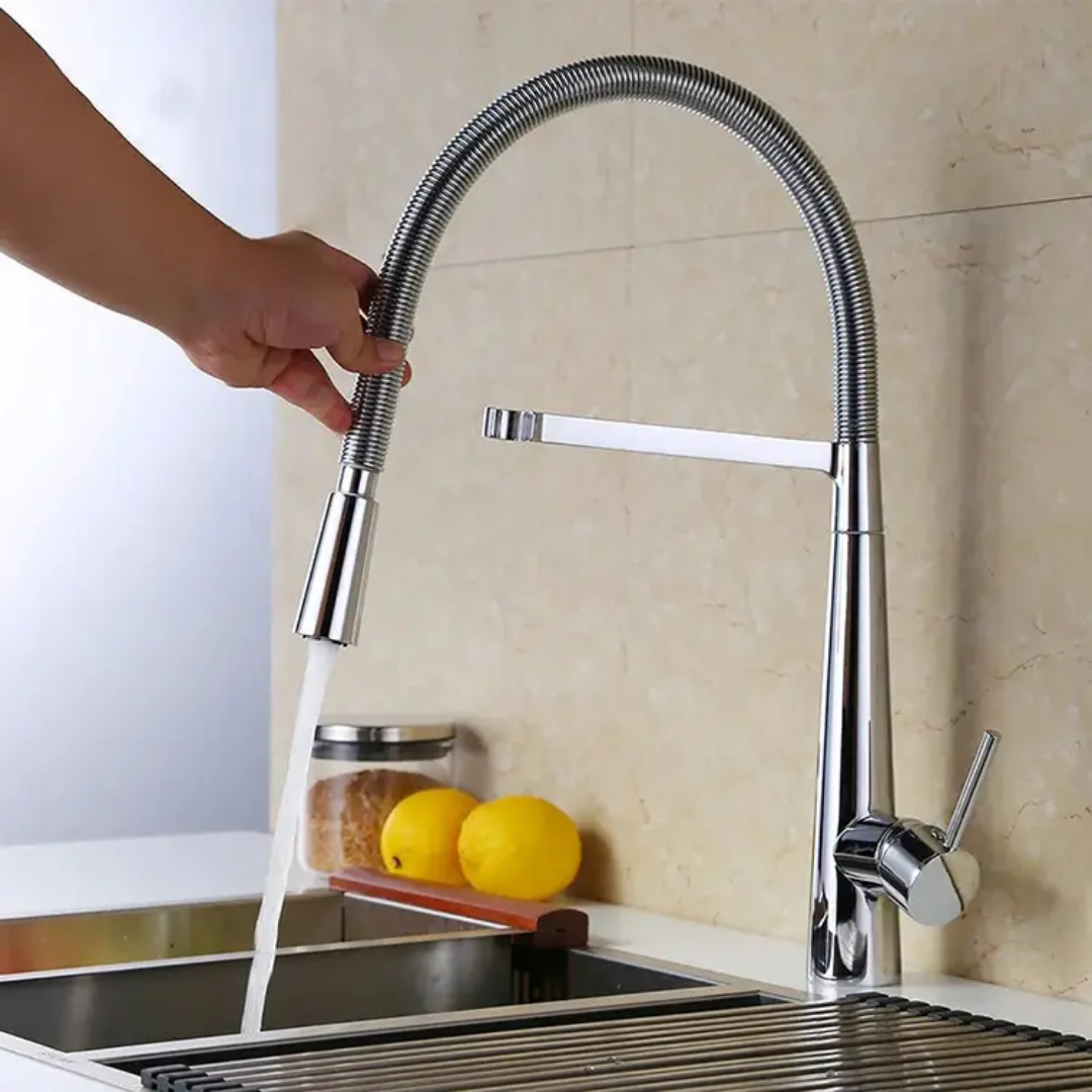 Sleek Imported Kitchen Faucet | Silver - Black - Gold