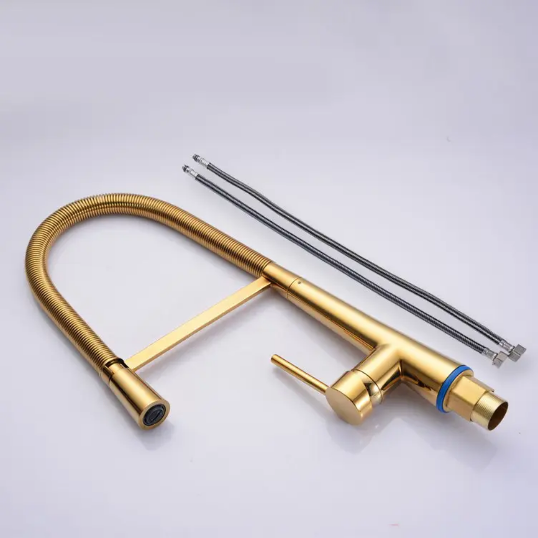 Sleek Imported Kitchen Faucet | Silver - Black - Gold
