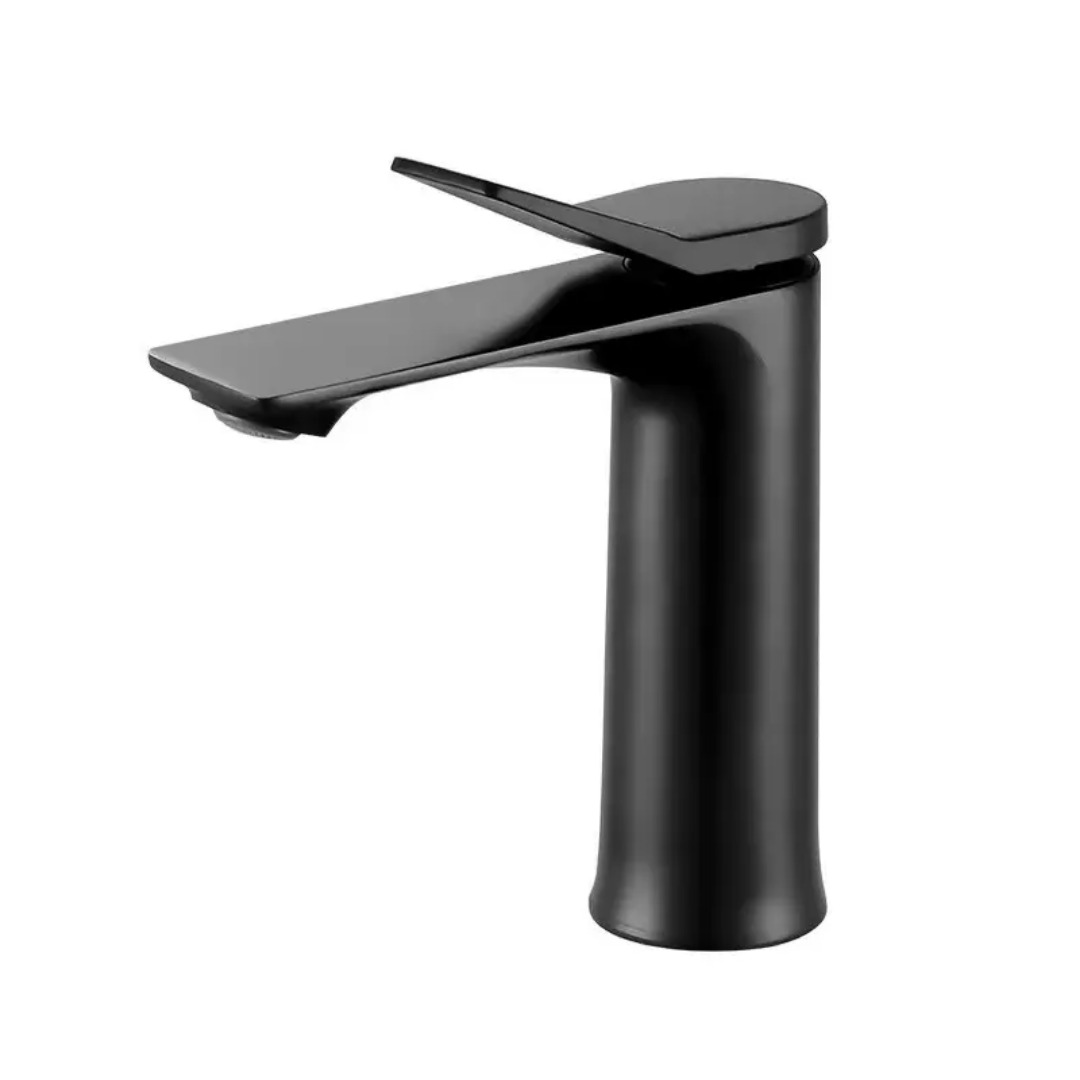 Lifted Lever Bathroom Faucet | Silver - Black - Gold