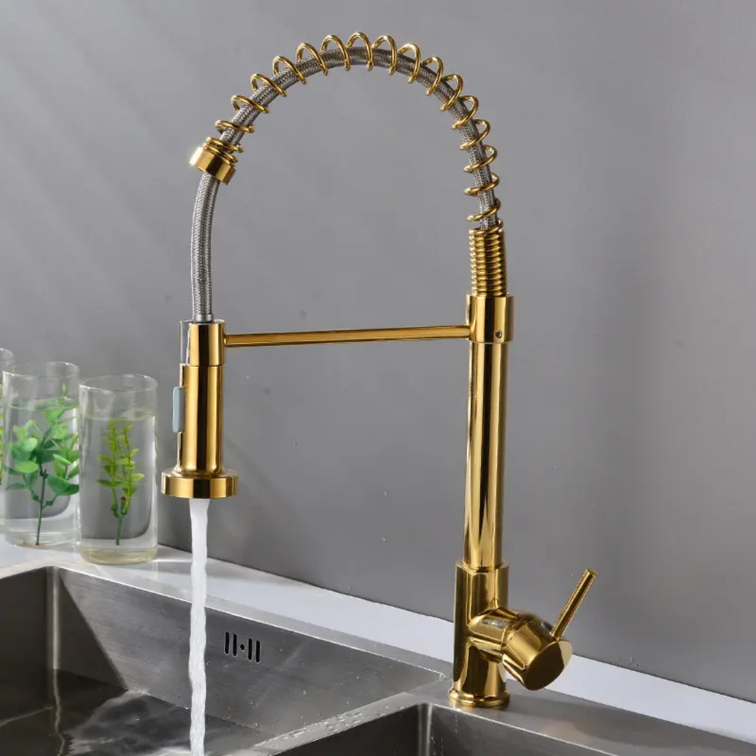360° Movable Kitchen Faucet | Silver - Black - Gold