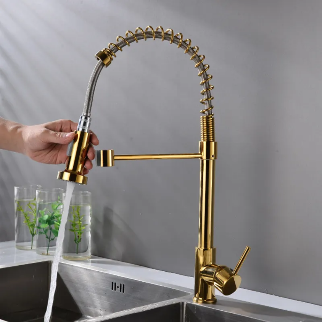 360° Movable Kitchen Faucet | Silver - Black - Gold