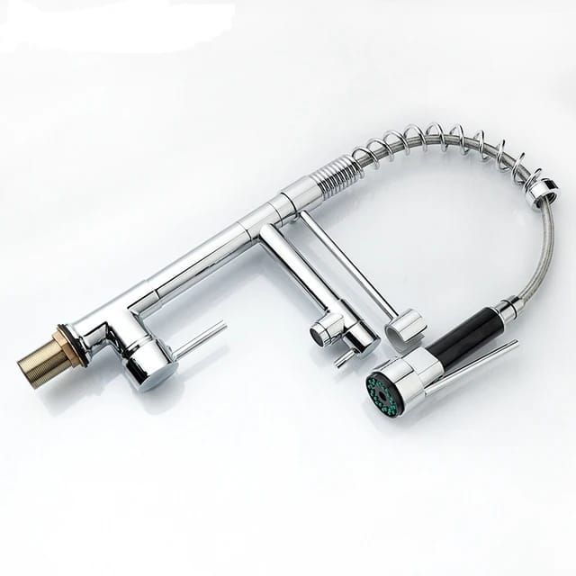 360° Movable Dual Kitchen Faucet | Silver - Black - Gold