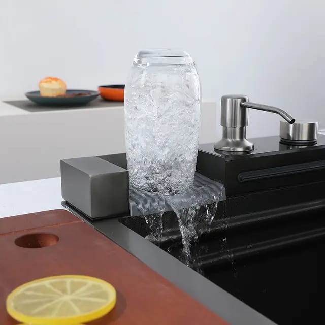 Multifunctional Piano Kitchen Sink Bowl | Black