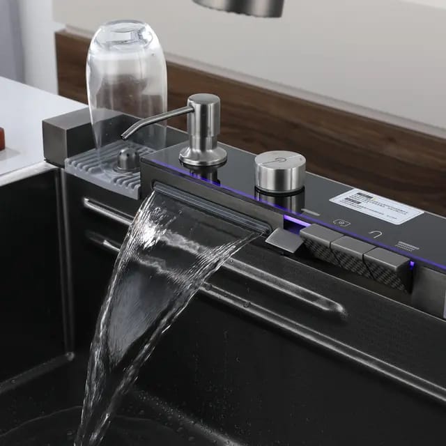 Multifunctional Piano Kitchen Sink Bowl | Black