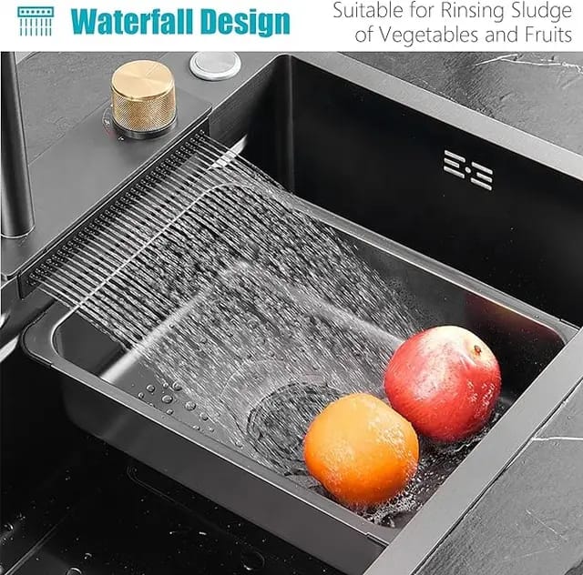 Multifunctional Kitchen Sink Bowl | Black