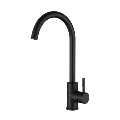 Stainless Steel Round Kitchen Faucet | Silver - Black - Gold