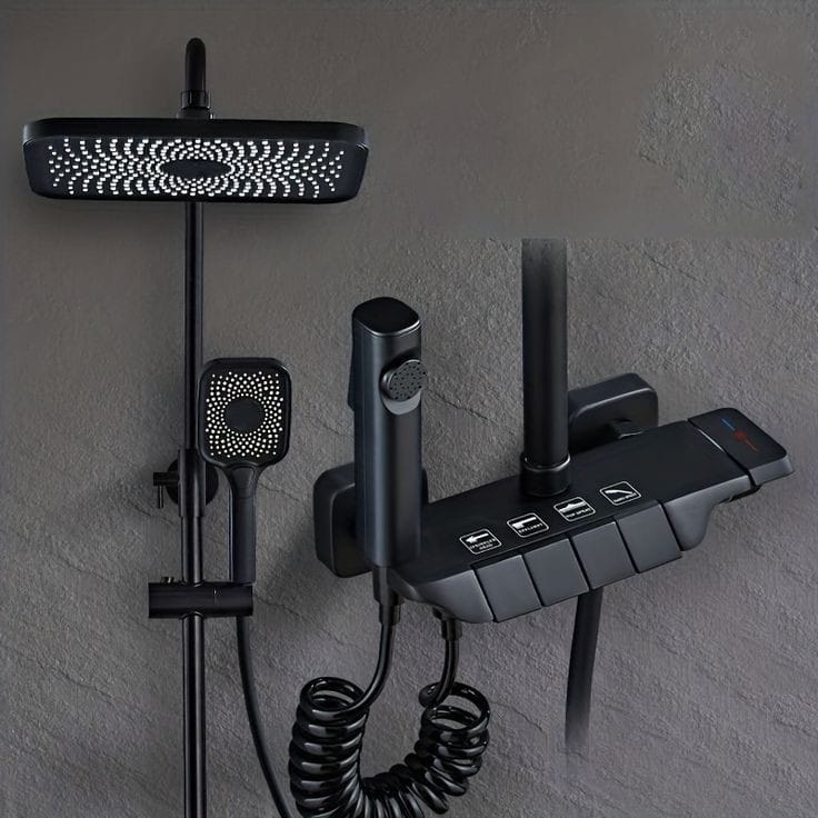 Smart Piano Bath Set | Grey - Black