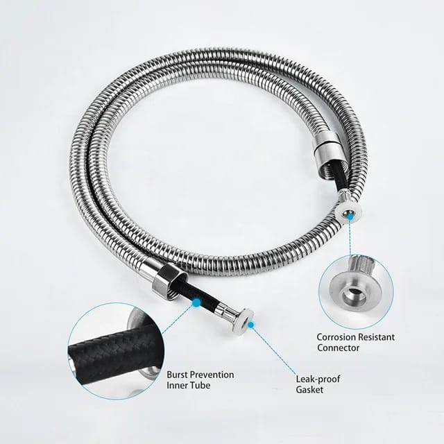 Stainless Steel Muslim Shower | Silver - Black