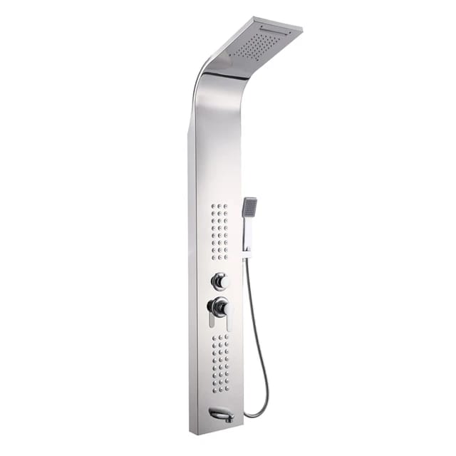 Stainless Steel Wall Hanging Shower Panel | Silver - Black - Gold