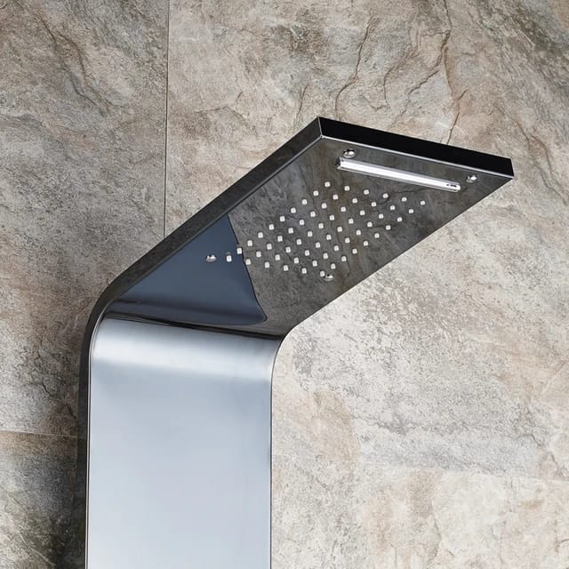 Stainless Steel Wall Hanging Shower Panel | Silver - Black - Gold
