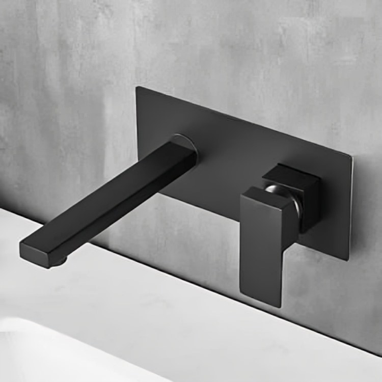 Brass Concealed Basin Faucet | Silver - Black - Gold