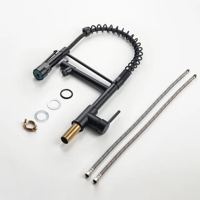 360° Movable Dual Kitchen Faucet | Silver - Black - Gold