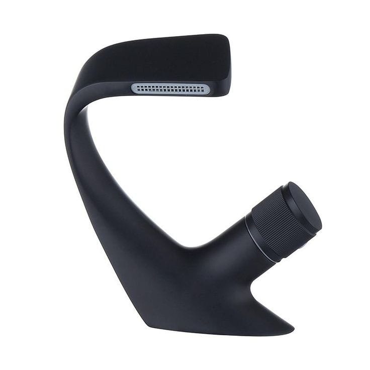 Side Handle Bathroom Faucet | Silver - Black