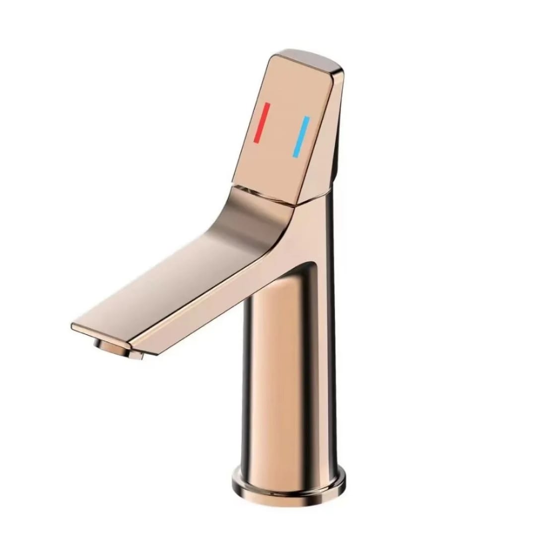 Brass Basin Faucet | Silver-Black-Gold-Grey-White