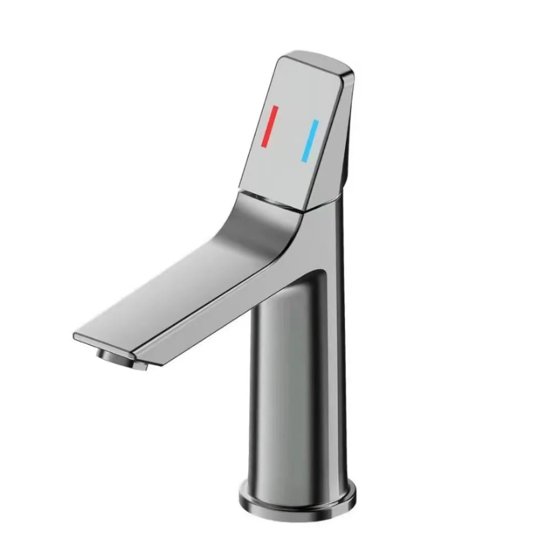 Brass Basin Faucet | Silver-Black-Gold-Grey-White