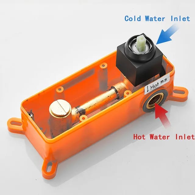 Brass Concealed Basin Faucet | Silver - Black - Gold