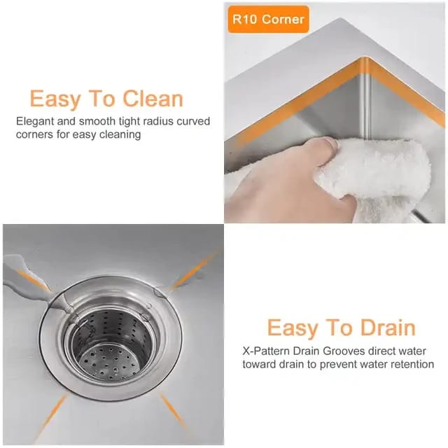 Stainless Steel Kitchen Sink Bowl | HM50*40cm