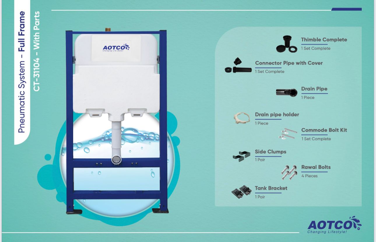 AOTCO® Bathroom Concealed Tank | Full Frame