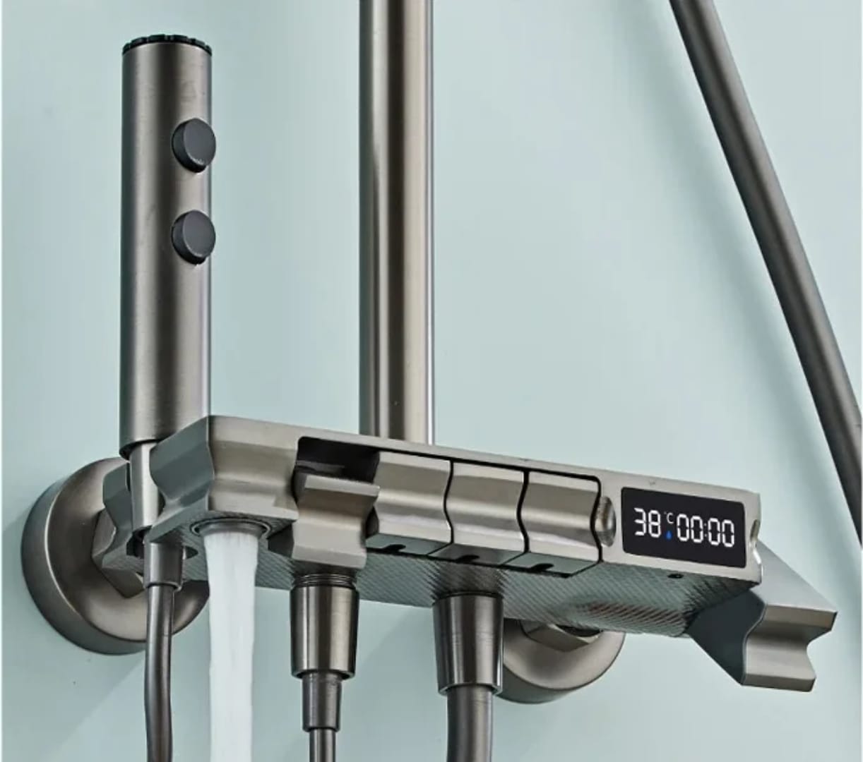 Skyline Piano Bath Set | Metallic Grey