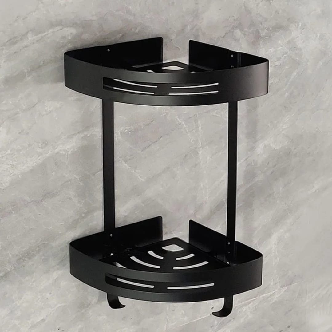 2- Tier Steel Corner Self Wall Mounted