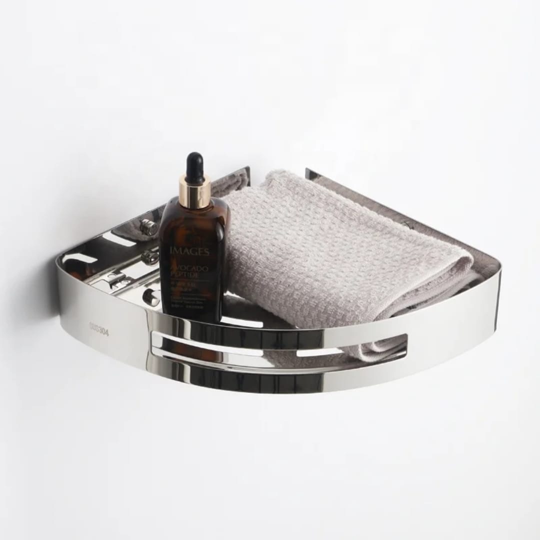 2- Tier Steel Corner Self Wall Mounted
