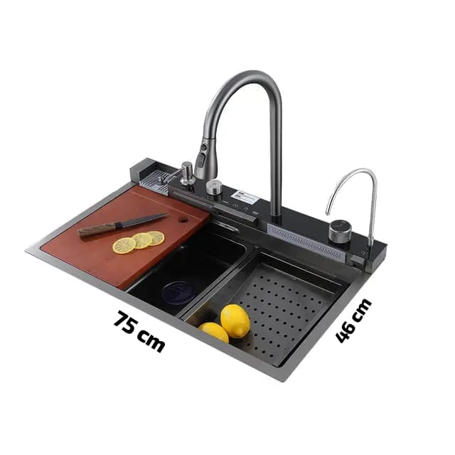 Multifunctional Piano Kitchen Sink Bowl | Black
