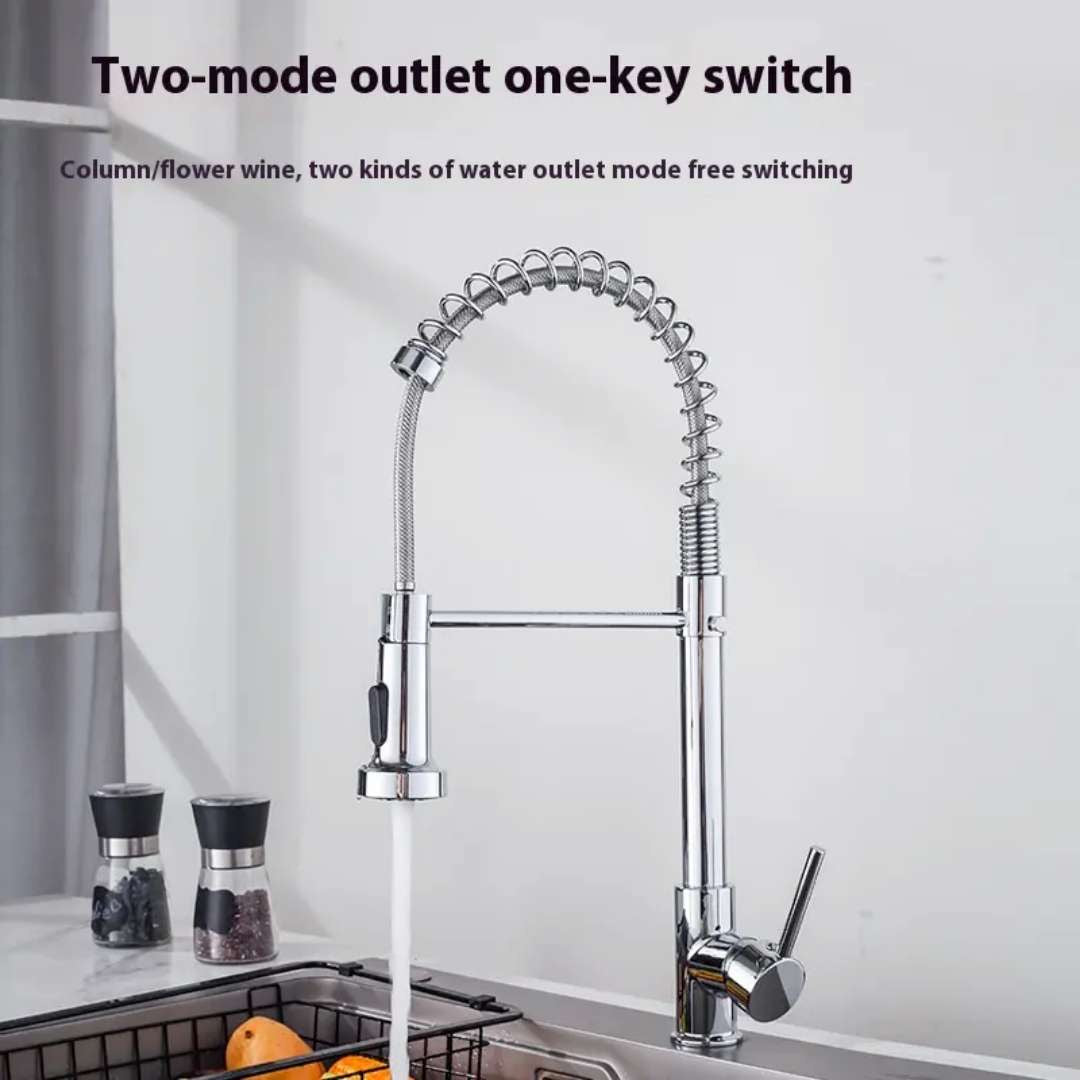 360° Movable Kitchen Faucet | Silver - Black - Gold