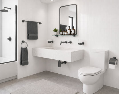 Bathroom Grey Accessory Set Imported