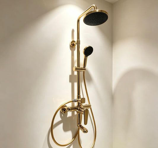 Bath Set Lever Gold | 1005