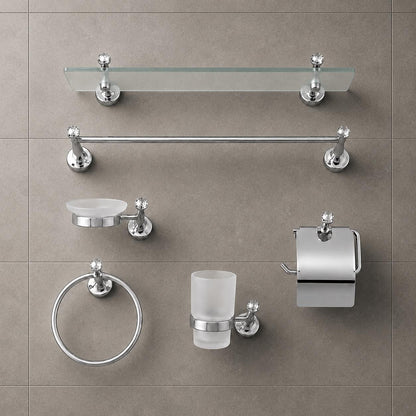 Bathroom Silver Accessory Set Imported