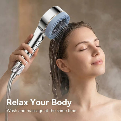 Multifunctional Hand Shower Grey & Silver