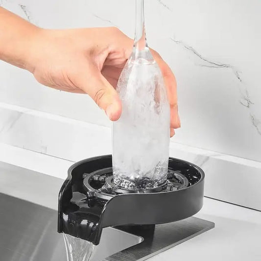 Glass Washer For Kitchen Sink - Bottle Washer Cleaner Kitchen Sink Attachment Kitchen Accessory Easy To Install & Use