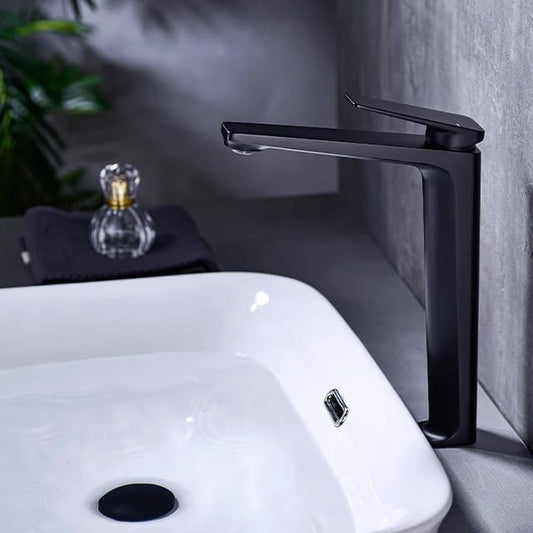 Vanity Bowl Long Faucet Mixer BLACK Hot & Cold For Luxury Bathrooms