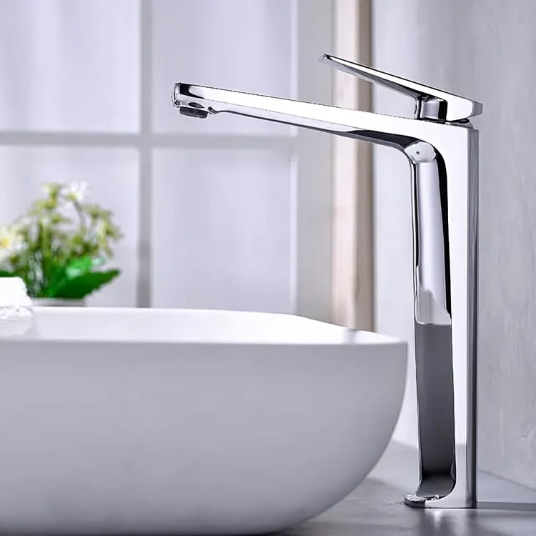 Vanity Bowl Long Faucet Mixer CHROME Hot & Cold For Luxury Bathrooms