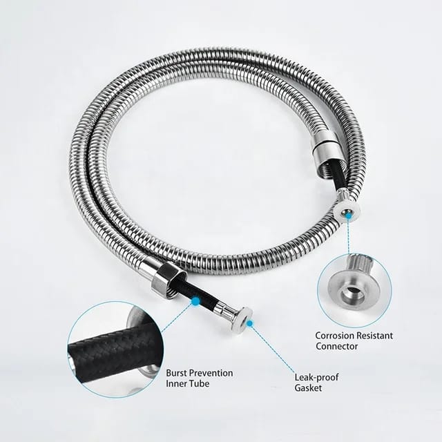 Muslim Toilet Shower Set Stainless Steel With 100cm Hose Pipe & Holder - Excellent Flow & High Pressure Easy to Install & Use