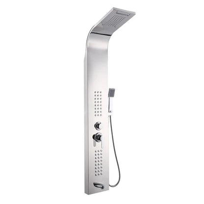 Stainless Steel Wall Hanging Shower Panel | Silver - Black - Gold