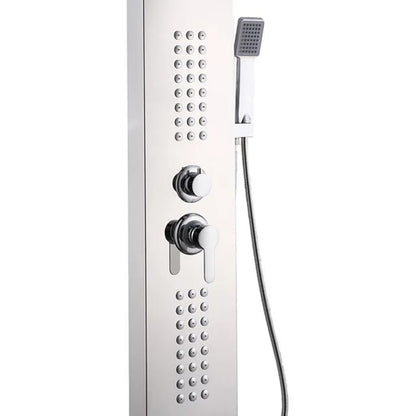 Stainless Steel Wall Hanging Shower Panel | Silver - Black - Gold
