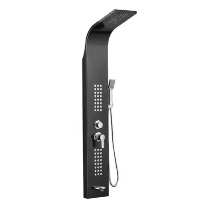 Stainless Steel Wall Hanging Shower Panel | Silver - Black - Gold