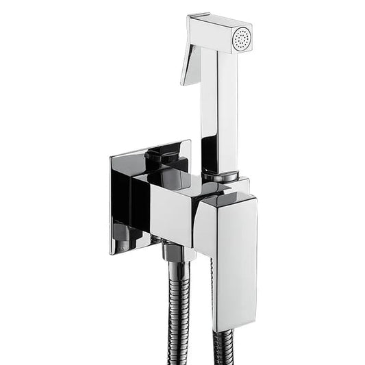 Bathroom Concealed Bidet Toilet Shower CHROME Brass Stainless Steel Complete Accessories