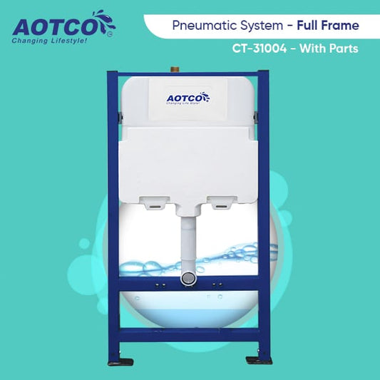 AOTCO® Concealed Tank Full Frame For Bathroom Wall Hang Commodes 10 Years Warranty