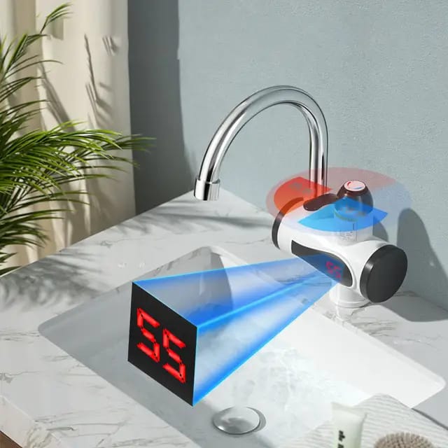 Electric Water Heating Digital Faucet Mixer - Winter's Choice