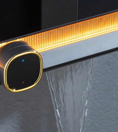LED Piano Bath Set | Metallic Grey