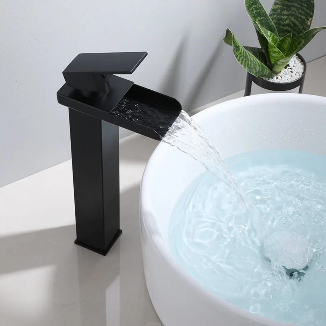 Vanity Water Fall Faucet | Silver - Black - Gold