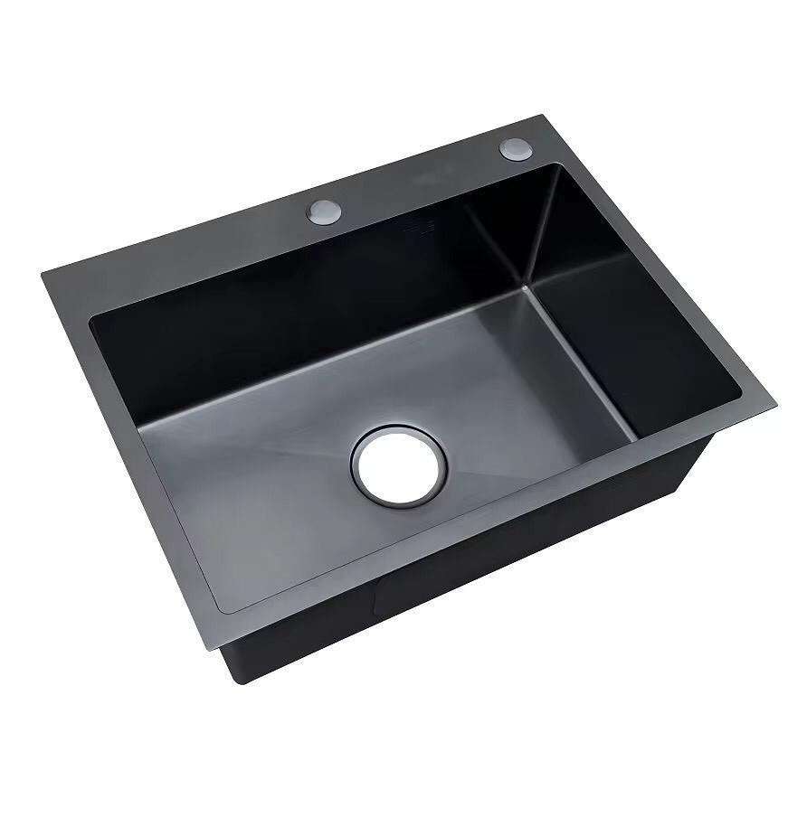Stainless Steel Kitchen Sink Bowl Black | HM60*45cm