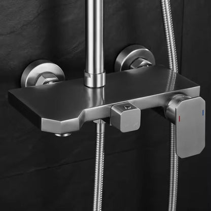 Square Bath Set | Nickel