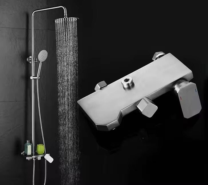 Square Bath Set | Nickel