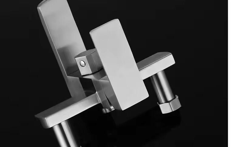 Bath Set Square Steel | Nickel