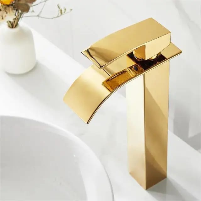 Bathroom Waterfall Faucet Mixer Tap - GOLD