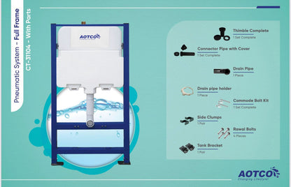 AOTCO® Bathroom Concealed Tank | Full Frame